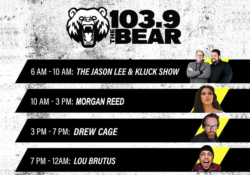 Real Rock 103.9 The Bear is home to South Bend's #1 morning show, The Jason Lee & Kluck Show. The Bear is active in engaging its audience through concerts and events like The Big Growl, The Ultimate Tailgate Party, Stuff-A-Bus, and more! From Metallica, Linkin Park, and Nirvana to AC/DC, Pearl Jam and Disturbed, 103.9 The Bear caters to a fiercely loyal fan base. These listeners not only have a deep passion for rock music, but also a strong attachment to the brands they trust. Whether it's their preferred shopping spots, choice of vehicles, or the beverages they savor, Bear fans are devoted to their favorites. Advertisers partnering with The Bear, understand the immense value of earning the trust of these dedicated listeners, knowing that a loyal Bear listener often becomes a lifelong customer.